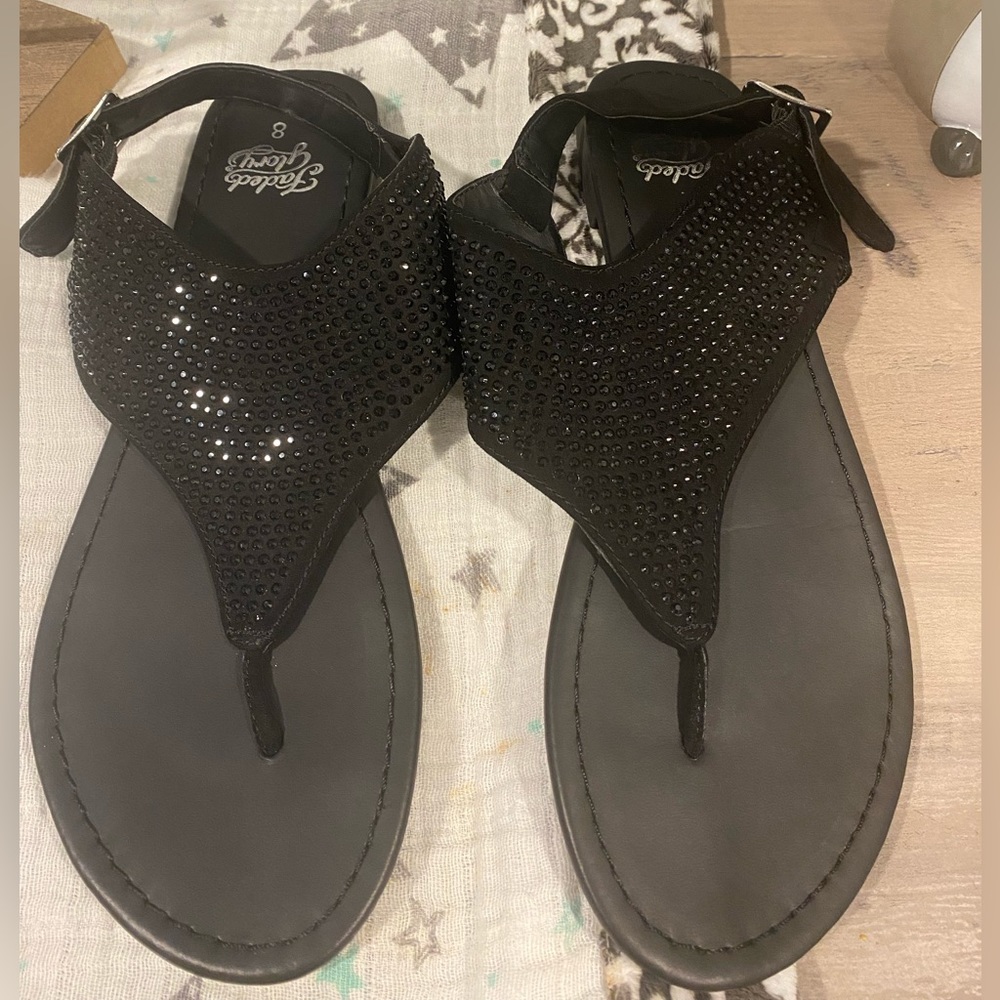 Black “Faded Glory” sandals